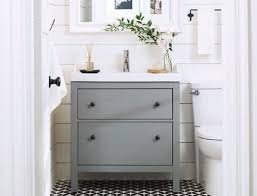 Installation of ikea hemnes cabinet, odensvik sink, and dalskär faucet. Ikea Hemnes Bathroom Vanity Hack Decoomo