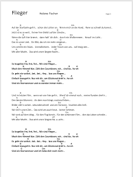 Das leben by udo lindenberg chords. Flieger Helene Fischer Songtext Und Akkorde Gitarre Lieder Gitarre Noten Songtexte