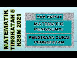 Nota penerangan jadual pcb 2013. Bab 4 2 Pengiraan Cukai Pendapatan Matematik Pengguna Cukai Youtube