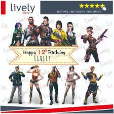 My custom cake toppers are all hand sculpted and hand painted just for you, at the time you order. Jual Cake Topper Hiasan Hbd Happy Birthday Custom Nama Free Fire 02 Set Jakarta Barat Lively Online Store Tokopedia