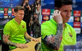 Lionel messi also has tattoos on his right arms that consisted of the face of jesus christ, rose window as inspired by the sagrada familia, and lotus flower that symbolizes growth against any circumstance. What Tattoo At Messi Tattoo Lionel Messi Argentine Football Player