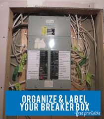 An electrical panel is a system that distributes electric current to various circuits in a building. Organize Label Your Circut Breaker Box With Free Circuit Label Printable Breaker Box Organizing Labels Breaker Box Labels