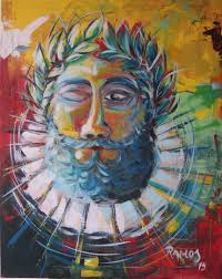 Luís Vaz de Camões Painting by João Ramos