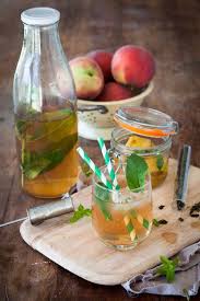 Ice Tea Maison Peche Menthe Recettes De Cuisine Menthe The Glace