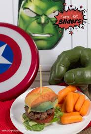 So tonight is our halloween dinner party and i'm in the midst of all the decorating — things are looking pretty crazy around here, and i just hope i can pull everything together in time! Super Hero Sliders The Avengers Party Easy Peasy Meals