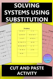 This printable ensemble of coloring worksheets is specifically designed to make learning fun for little cherubs! Solving Systems Of Equations By Substitution Color Number Answer Key Tessshebaylo