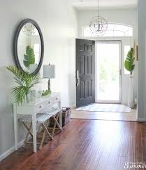 Bartlett 20 round reclaimed wood end table. Furnishing Our Foyer On A Budget House Full Of Summer Coastal Home Lifestyle