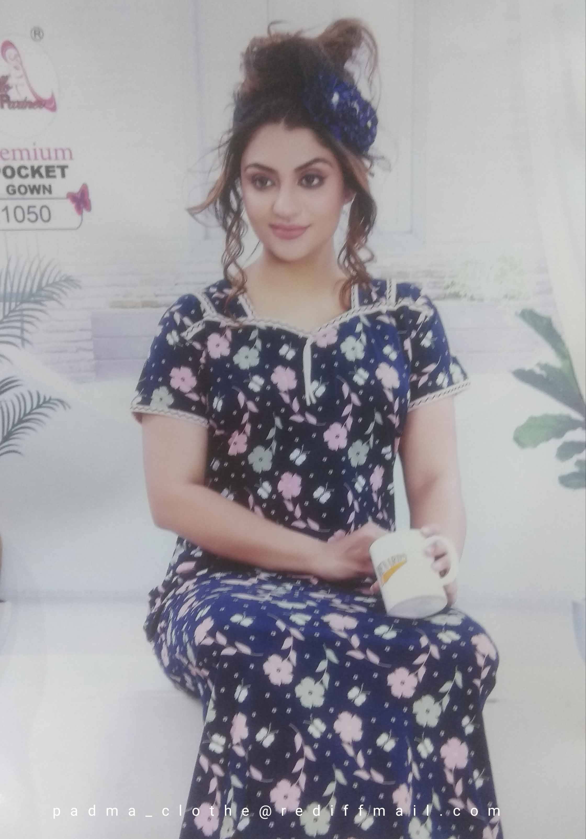 Women Nighty With Poket With Pocket product image
