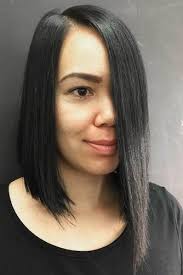 Let the natural air and sun. Long Bob For Sleek Black Hair Longbob Bobhaircut Hairs London