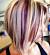Two Tone Burgundy And Blonde Hair