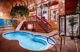 Chalet Swimming Pool Suite Slide Love Romantic Getaway Anniversary Luxury Romantic Weekend Getaways Romantic Hotel Rooms Indianapolis Hotels
