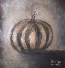 Spraying one color onto the pumpkin is an easy way to go, but you can mix the paint colors as well. Thanksgiving Pumpkin Painting By Vesna Antic