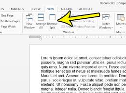 Any possible way to do that? How To Get Rid Of The Dual Window Split Screen In Word 2013 Live2tech