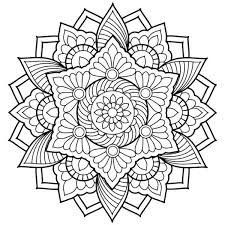 Mandalas Para Colorear Faciles