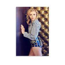 Amazon.com: Chloe Grace Moretz Sexy Poster Print Photo Art Painting Canvas  Home Decorative Bedroom Modern Decors Gifts 12x18inch(30x45cm): Posters &  Prints