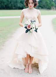 Pin By Emily Houwen On The Future Mrs Superman Wedding Dresses High Low Short Wedding Dress High Neck Wedding Dress