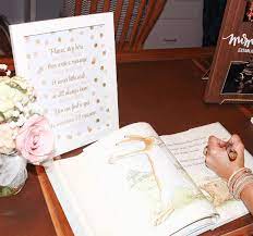 Create a keepsake from your baby shower with these guest book prints. Guest Book Ideas For A Baby Shower Storybook Baby Shower Baby Shower Book Baby Shower Guest Book