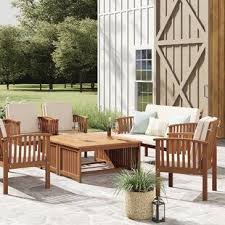 Birch Lane Outdoor Furniture Mercury Row Ostro 4 Piece Rattan Sofa Seating Group With Cushions Birch Lane In 2020 Outdoor Furniture Sets Seating Groups Outdoor Sofa Sets