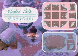 Check out the tags, i try to keep it organized. Best Acnh Winter Design Tips Ideas Animal Crossing New Horizons Winter Path Clothing Custom Pattern Codes