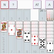 Tienes que apilar las cartas por ordén numérico de forma ascendente o descendente hasta que no te quede ninguna en la mesa. Juego De Solitario Clasico Gratis Con Una Carta Koolsol