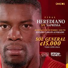 Herediano saca a la venta las entradas para primer juego de la final ante  Saprissa.