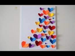 Diy Wall Decoration Ideas Color Paper Wall Hanging Arts And Craft Using Paper Youtube Paper Wall Decor Paper Decorations Paper Crafts