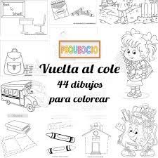 44 Dibujos Para Colorear Vuelta Al Cole Pequeocio Dibujos Para Colorear Manualidades Para El Colegio Ninos En El Colegio