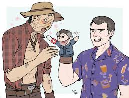 The plague from dead by daylight. Dead By Daylight On Twitter Amazing Fan Art Of Ash And Hillbilly By ì£¼ë'¹êµ´ Hj Dbdfanart Deadbydaylight