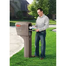 There are two models and two sizes to choose from. Step2 Mailmaster Plus Plastic Mailbox Walnut Finish Walmart Com Walmart Com