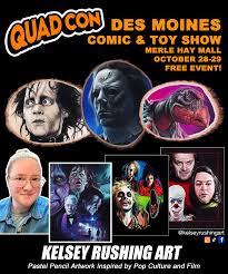 I'm headed to Des Moines this weekend for Quad Con! There will be 90+  vendor tables spread throughout the mall selling toys, comics, art and  more! There will also be a big