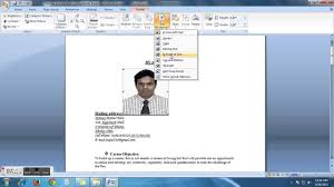 How To Insert My Picture Into My Resume Cv Youtube