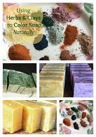 how to naturally color soap with plants