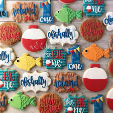Ofishally 1 Ofishally1 Ofishallyone Ofishallyonecookies Fishingcookies Fishing Birthday Party First Birthday Cookies First Birthday Decorations