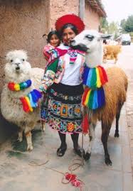 Mother And Child With Two Alpacas In Peru Alpaca Animal Photography Peru