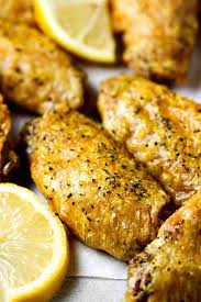 Crispy Baked Lemon Pepper Wings 4 Ingredients Recipe Lemon Pepper Chicken Wings Recipe Baked Lemon Pepper Wing Recipes