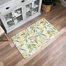 Kitchen rug set 2 pieces cushioned kitchen floor mats comfort soft standing thin doormat, non slip rugs and runner summer fruit yellow lemon floal 2.9 out of 5 stars 39 $45.99 $ 45. Lemon Braided Cotton Accent Rug Kirklands
