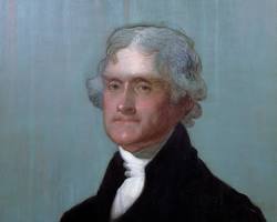 Image of Thomas Jefferson portrait at Monticello