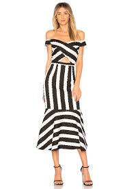 Asilio Me Before You Dress In Black Gardenia White Stripe Revolve Dresses Dresses Online Black White Stripes