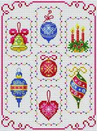 Cross stitch christmas ornament patterns free. Free To Members Cross Stitchers Club Bordados En Punto Cruz Manteles Punto De Cruz Punto De Cruz Navideno