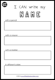 Free Name Writing Printable For Preschool Pre K Or Kindergarten Class Practice To Write Your Name With Different Tool Classe Education Prescolaire Litteratie