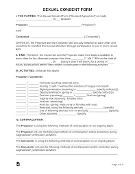 It makes me wanna sign up and apply to be someone's boyfriend. Free Sexual Consent Contract Form Word Pdf Eforms