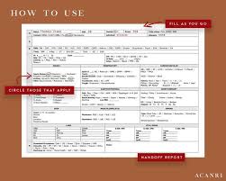 Nurse Report Sheet Sbar Format Simple Easy To Use Etsy Nurse Report Sheet Nurse Quotes Nurse