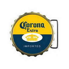 Amazon Com Brand New Officially Licensed Corona Extra Belt Buckle Beer Logo Bottle Cap Beer Card