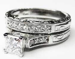 How To Keep Rings Together Without Soldering Rings Weddings Engagement Ring Matching Wedding Band Engagement Rings Princess Engraved Engagement Ring