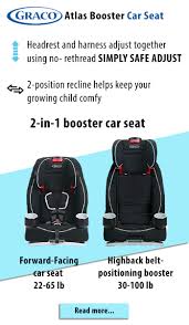Graco Atlas Booster Car Seat In 2020 Booster Car Seat Best Booster Seats Car Seats