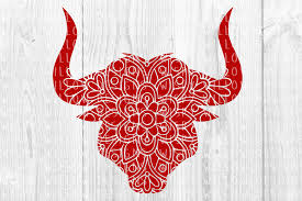 Download Bull Mandala Animal Svg Dxf Eps Png Jpg Pdf By Wispy Willow Designs Thehungryjpeg Com