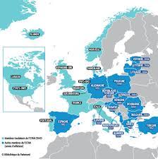 Carte montrant les différents pays membres de l'otan en 2020. Le Canada Et L Otan 70 Ans De Participation Notes De La Colline