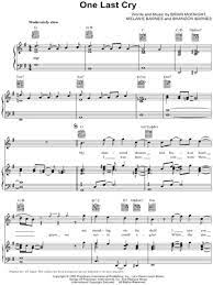 Brian Mcknight One Last Cry Sheet Music In G Major Transposable Download Print Sku Mn0136996