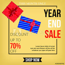 Dear parents, it has been another amazing year of growth at banting. Year End Sale Discount Retail Flyer Poster Stock Vector Adobe Stock