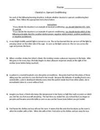 Learning Classical Vs Operant Conditioning Practice Operant Conditioning Positive Reinforcement Conditioner